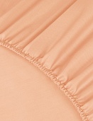ПрПростыня на резинке Моноспейс Ecotex 180*200*23 персиковая