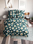 Ромашки постельное бельё из бязи Веселина Ночь Нежна семейное