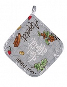 "Прихватка рогожка 18х18 ""Радушная хозяйка"" Чили"