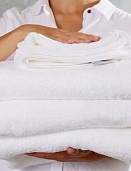 Полотенце махровое Отель Он и Она 40*70 белый