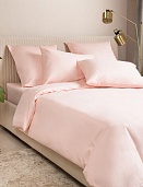 Пудровый постельное бельё из сатина Моноспейс Ecotex семейное