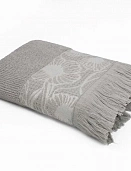 Полотенце махровое Амальфи Он и Она 70*130 серый шелк