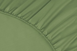 Простыня на резинке Моноспейс Ecotex 90*200*23 зеленая