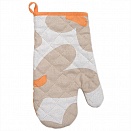 "Прихватка ""Рукавичка"" 30х17 ""Радушная хозяйка (Традиция)"" (Флористика (бежевый))"