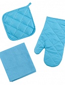 Набор для кухни 3 предмета Цвет Эмоций (Бриз) (рукавичка-прихватка, прихватка, декор.полотенце)