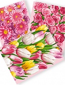 Полотенце декоративное вафельное 45х60 Праздничный букет