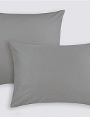 Наволочки из сатина Моноспейс Ecotex 2шт. 70*70 антрацит