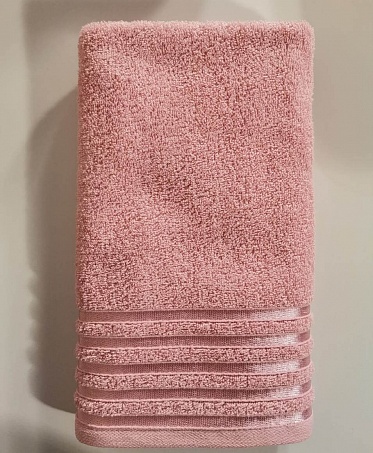 Полотенце махровое Гармония Он и Она 30*30 дымчатая-роза