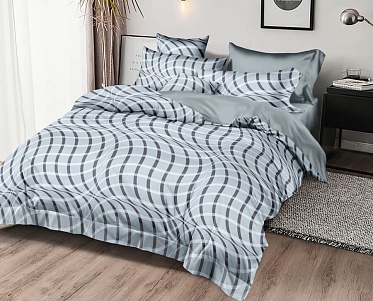 BR-7 постельное белье из сатина СайлиД 1,5 спальное