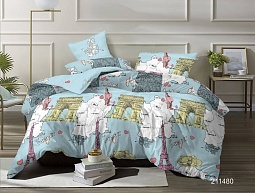 211480 A/B постельное бельё из поплина Luxor Бояртекс 2 спальное с европростынёй