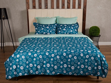 BL-5 постельное белье из сатина СайлиД 1,5 спальное