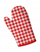 Прихватка-рукавица 18х28 Fine Line рис 62065 вид 2 Красно белая клетка