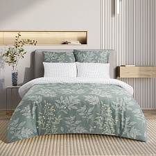 Делия постельное бельё из сатина Harmonica Ecotex 2 спальное с европростынёй