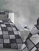 309 Грани (темно-серый) постельное белье из бязи Бояртекс 2 спальное