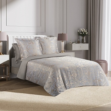 Глейс постельное бельё из сатин-жаккарда Estetica Ecotex евро