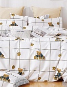 CS-20 детское постельное белье из сатина Сайлид 1,5 спальное, наволочка 50*70