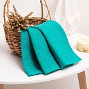 Деметра полотенце вафельное 40*60 изумруд