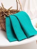 Деметра полотенце вафельное 40*60 изумруд