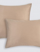 Наволочки из сатина Моноспейс Ecotex 2шт. 50*70 бежевый