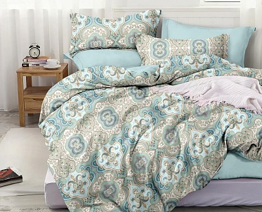 BR-3 постельное белье из сатина СайлиД 1,5 спальное