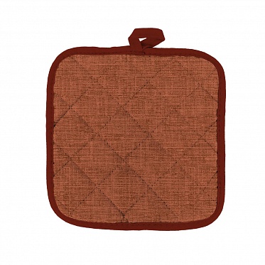 Прихватка рогожка 18х18 Vse DOMA рис.60008-20 Терракот