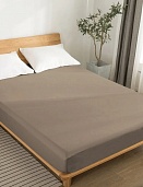 SL-13 простыня на резинке из сатина Сайлид 180*200*27