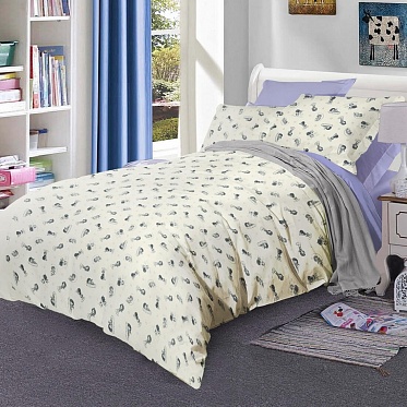 BL-32 постельное белье из сатина СайлиД семейное