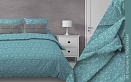 318 Флер (бирюзовый) постельное белье из бязи Бояртекс семейное