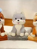 Плед-сумка детский махровый Игрушка Собачка