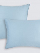 Наволочки из сатина Моноспейс Ecotex 2шт. 70*70 голубой
