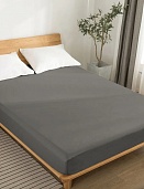 SL-15 простыня на резинке из сатина Сайлид 140*200*27