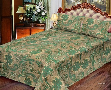 JB-055-2 покрывало гобеленовое двухцветное Акварель 150х200