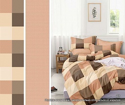 48 А/В постельное бельё из поплина Luxor Бояртекс 2 спальное с европростынёй