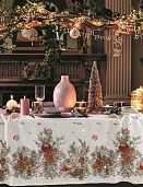 Скатерть рогожка 145*145 Vse DOMA  Морозные яблоки