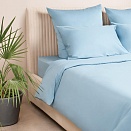 Пододеяльник из сатина Моноспейс Ecotex евро голубой