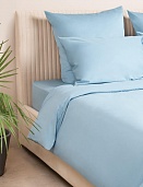 Пододеяльник из сатина Моноспейс Ecotex евро голубой