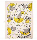 Полотенце полулен, 45х60, шелкография в ассортименте