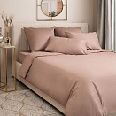 Простыня из сатина Моноспейс Ecotex евро бежевая