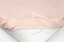 Простыня на резинке трикотажная в кроватку Ecotex розовая