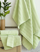 Полотенце «Verossa» махровое 70/140 500Г/М2 Stripe Цвет Светло-фисташковый