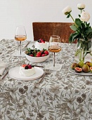 Скатерть рогожка 145*145  Vse DOMA  рис.60050-2 Флора