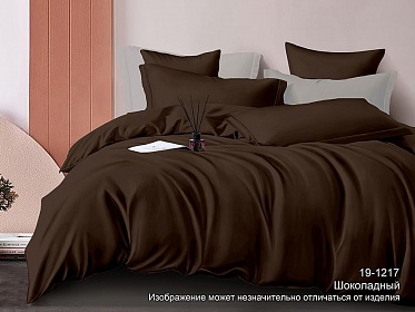 19-1217 ТРХ Шоколадный постельное белье из сатина Бояртекс семейный
