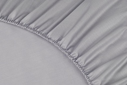 Простыня на резинке Моноспейс Ecotex 180*200*23 темно-серая