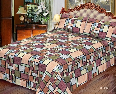 JF-503 покрывало гобеленовое многоцветное Акварель 150х200