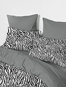 КПБ семейный перкаль Fine Line (50х70) рис. 50364-1/24700-59 Зебра