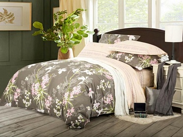 В175 постельное белье из сатина Сайлид 1,5 спальное