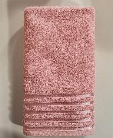 Полотенце махровое Гармония Он и Она 50*90 дымчатая роза