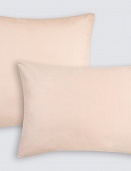 Наволочки из сатина Моноспейс Ecotex 2шт. 70*70 пудровый