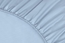 Простыня на резинке Моноспейс Ecotex 140*200*23 серо-голубая
