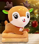 Плед-сумка детский махровый Игрушка Олененок